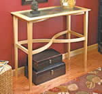 curved-stretcher sofa or hall table - free plans, drawings & instructions