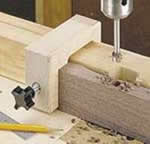 Drill press stop block