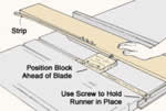 Thin strip ripping jig