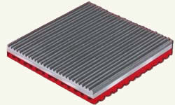 Neoprene Pad Reduces Noise Transmission