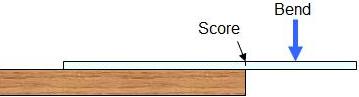 score and bend acrylic sheet